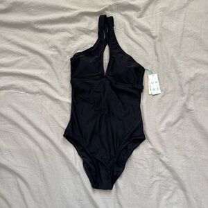 Kona Sol Black Women Swim One Piece